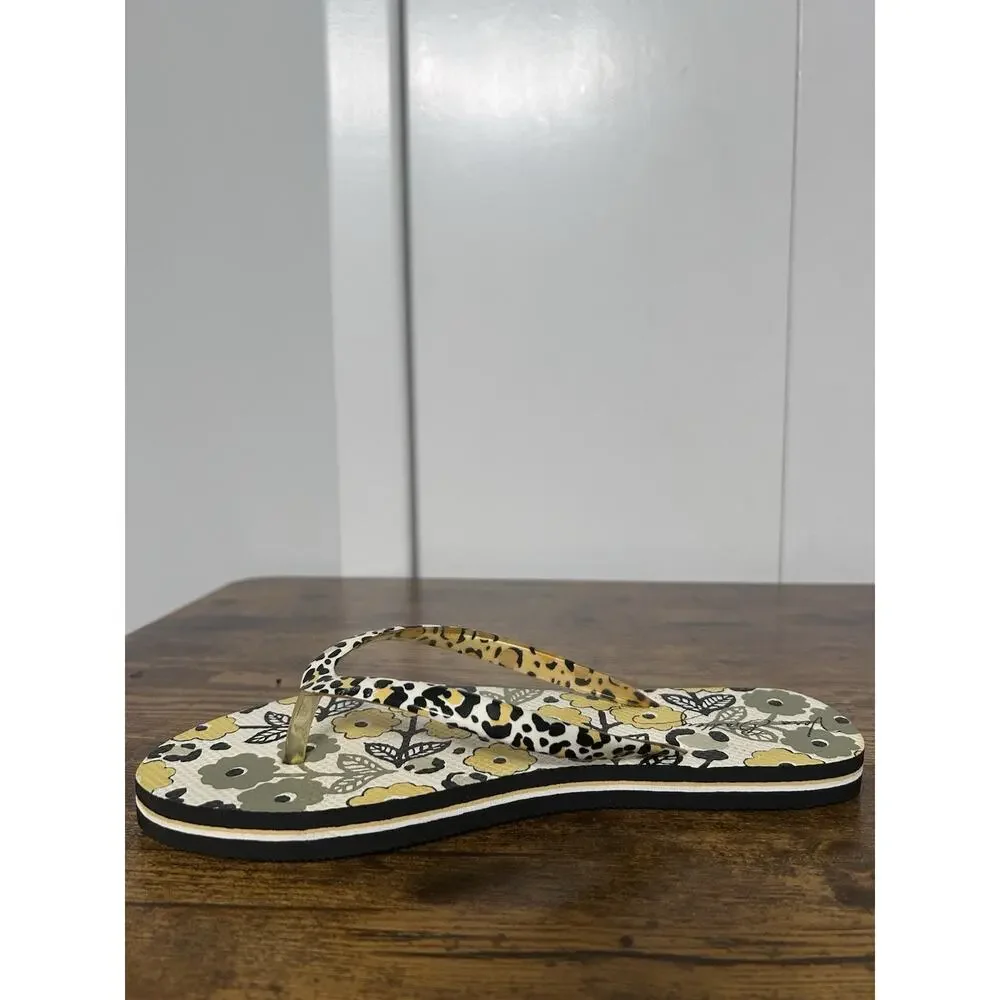 Vera Bradley Shoes W Sz 5-6 Floral Sandal Coastal Go Wild Summer Beach Flip Flop